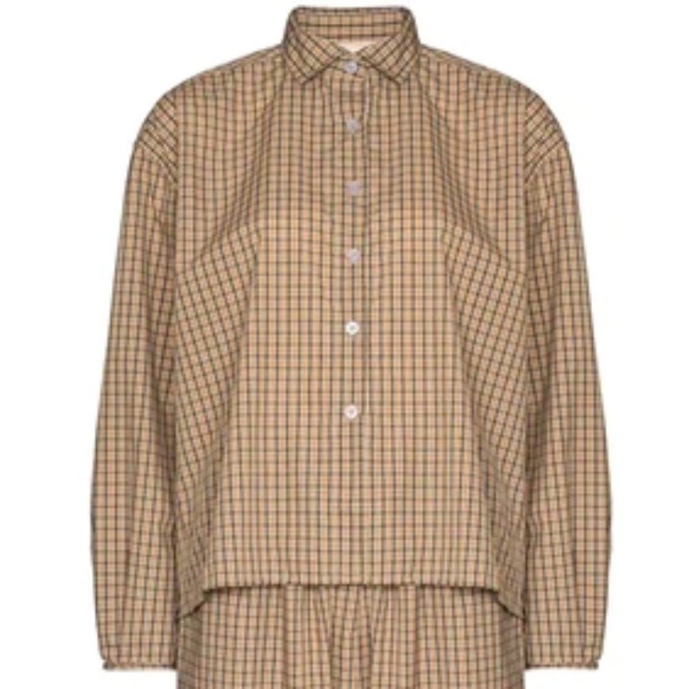 DEIJI STUDIOS  The Oversized Poplin Shirt Gingham Organic Cotton Check Grandpa M - Picture 2 of 16